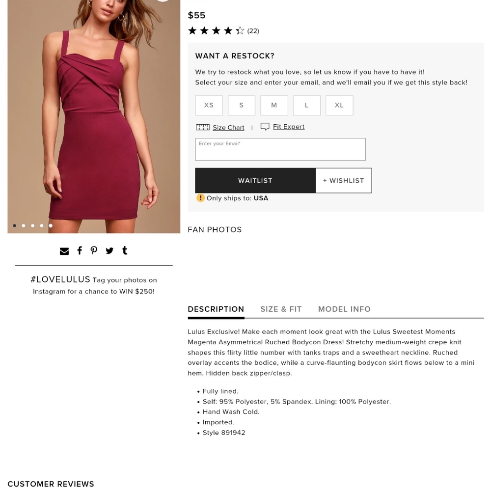 Lulus Sweetest Moments Bodycon Dress